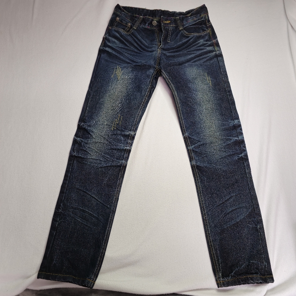 YYL Men's Blue Jeans No Size Tag See Measurements